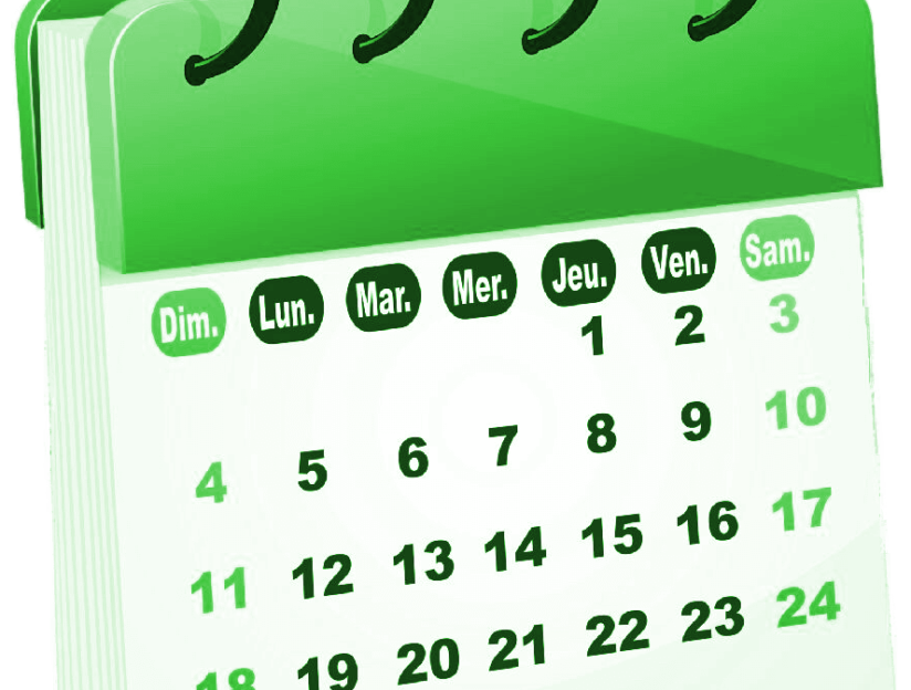 Calendrier réunions St Felix